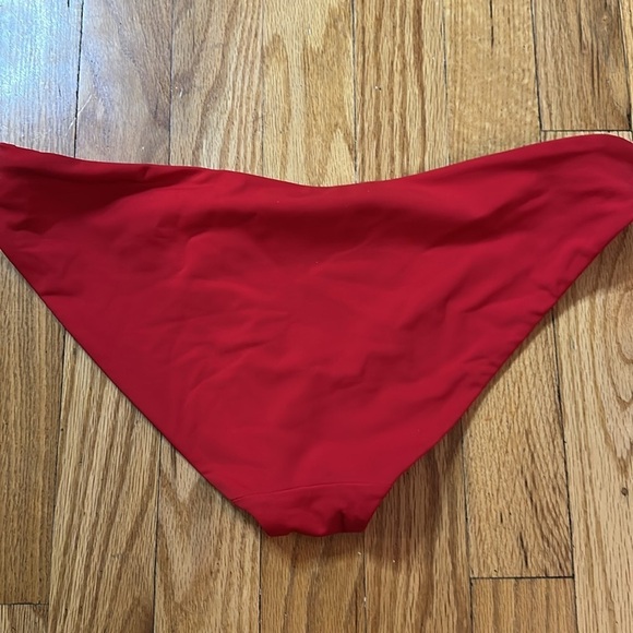 Mara Hoffman sz L red bikini bottoms cheeky cut great condition - Picture 3 of 5